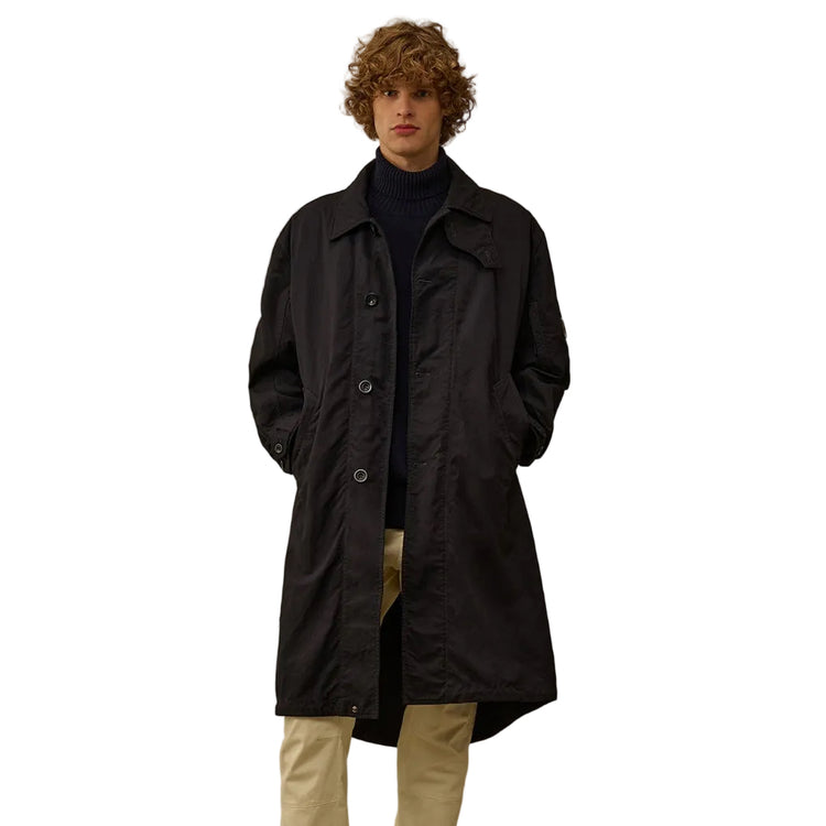 Padded Twill Fishtail Lens Parka