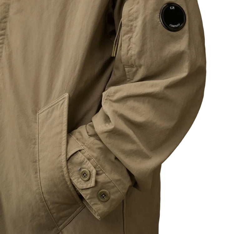 Padded Twill Fishtail Lens Parka