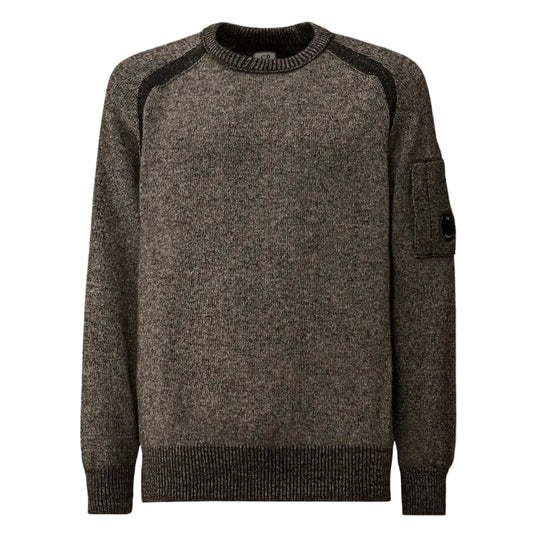 Crewneck Lens Fleece Knit
