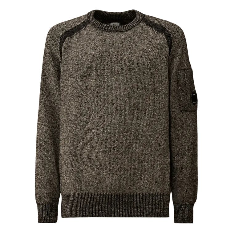 Crewneck Lens Fleece Knit