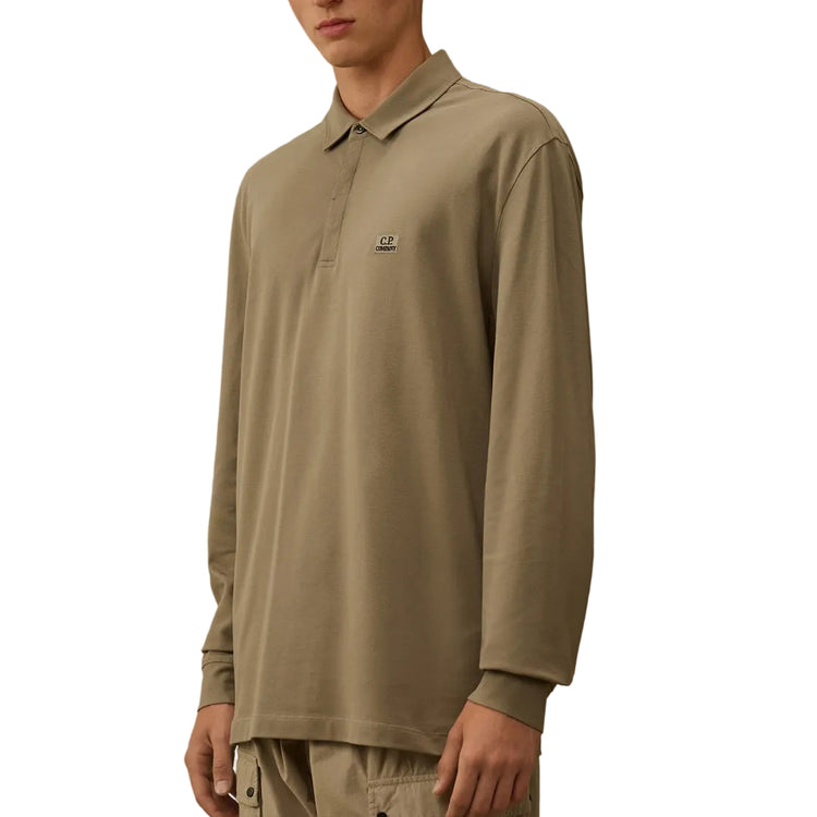 Long Sleeve Stretch Piquet Polo - Casual Basement