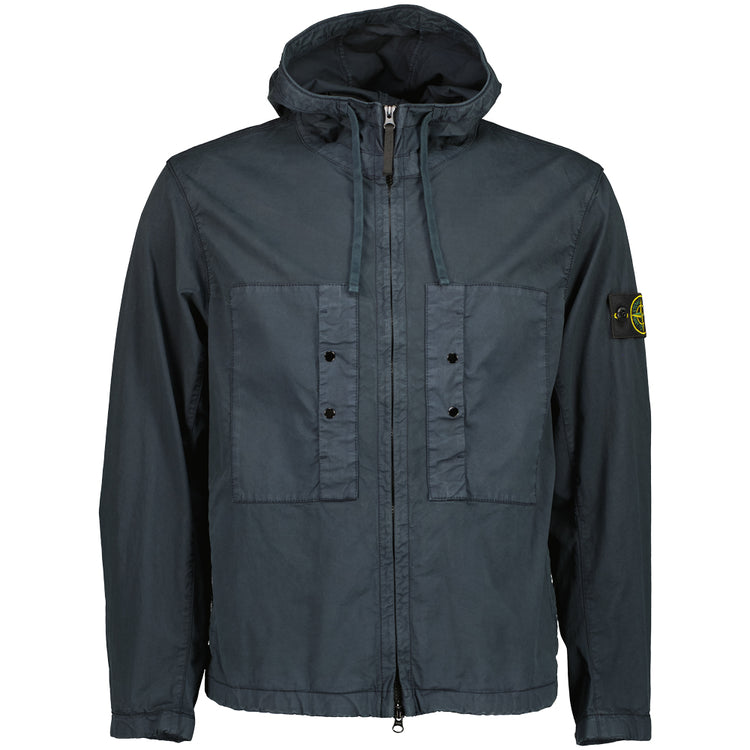 Supima Cotton Twill Hooded Jacket