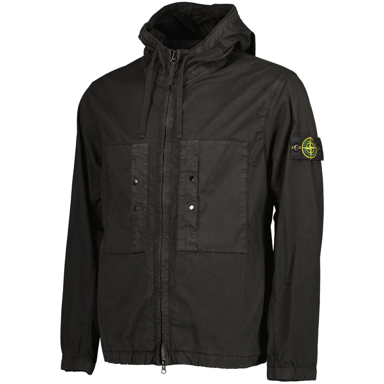Supima Cotton Twill Hooded Jacket