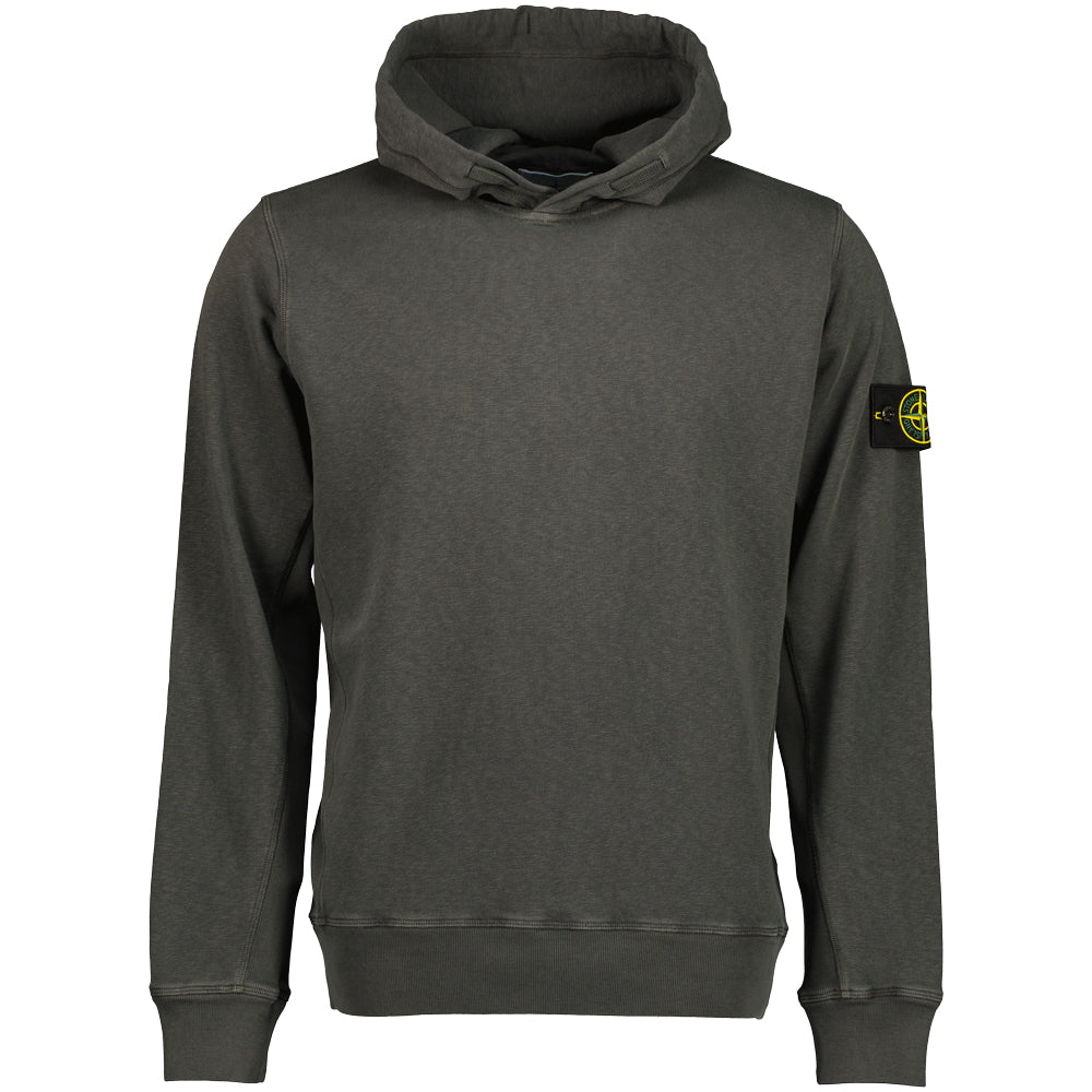Stone Island | Malfile Fleece 'Old' Effect Hoodie - Antracite