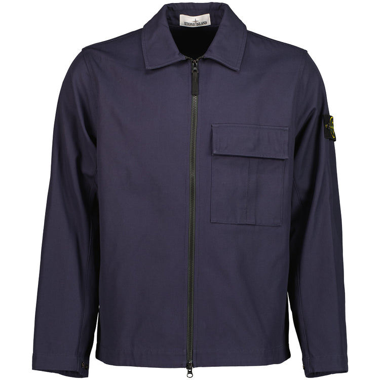 Panama Cotton Zipped Overshirt