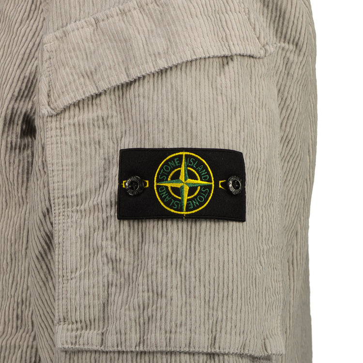 Wrinkled Corduroy Hooded Jacket