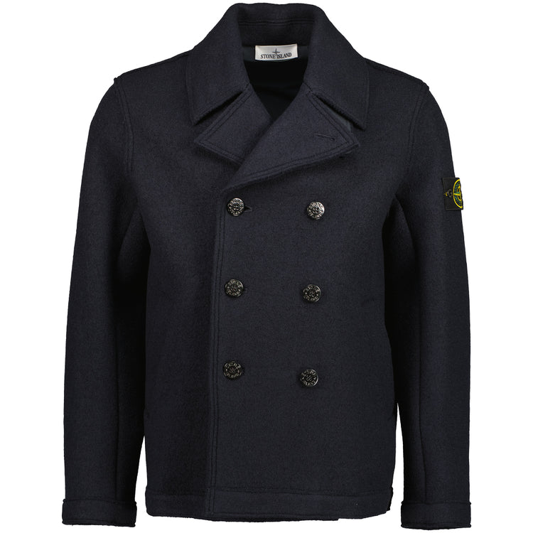 Felted RWS Wool Pea Coat - Casual Basement