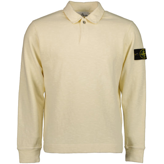 Vanisé Brushed Heavy Cotton Jersey Polo Sweatshirt - Casual Basement