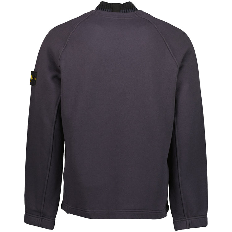 Organic Cotton Diagonal Fleece Sweatshirt