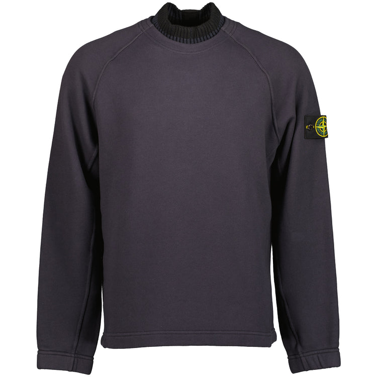 Organic Cotton Diagonal Fleece Sweatshirt