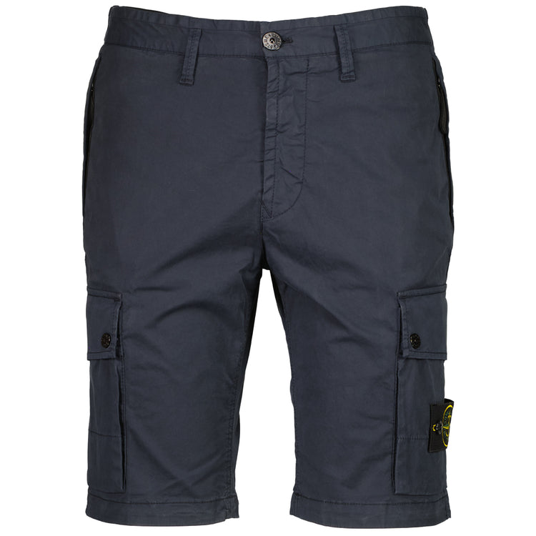 Cotton Twill Cargo Bermuda Shorts