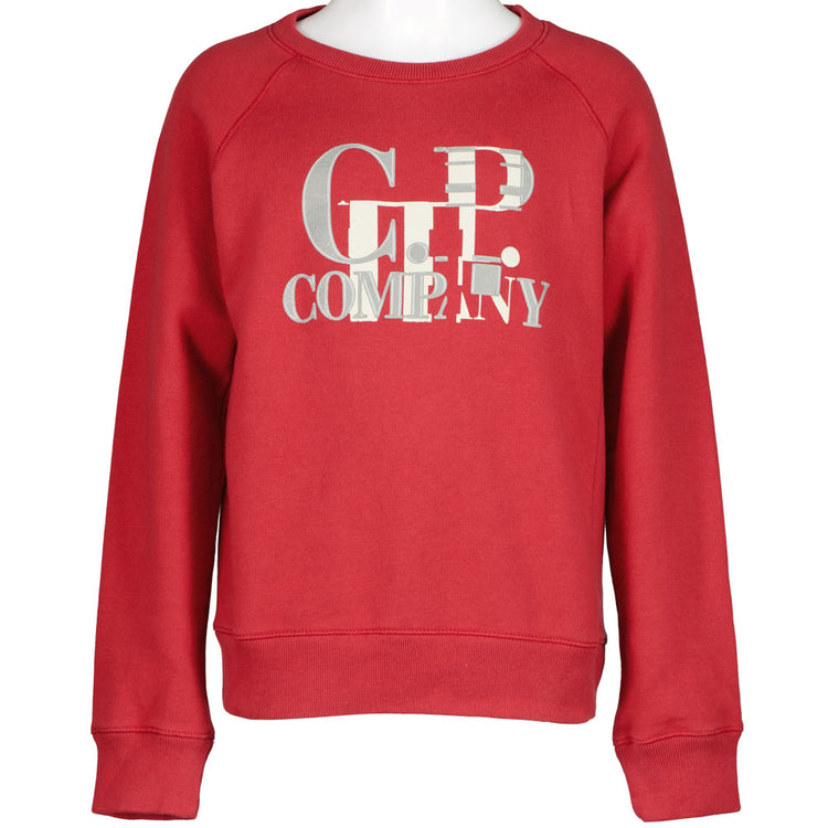 C.P. Junior Crewneck Logo Print Sweatshirt - Casual Basement