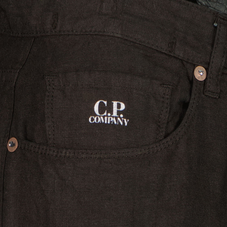 C.P. Company Five Pocket Linen Trousers - Casual Basement