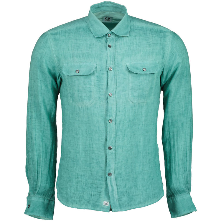 C.P. Long Sleeve Linen Shirt - Casual Basement