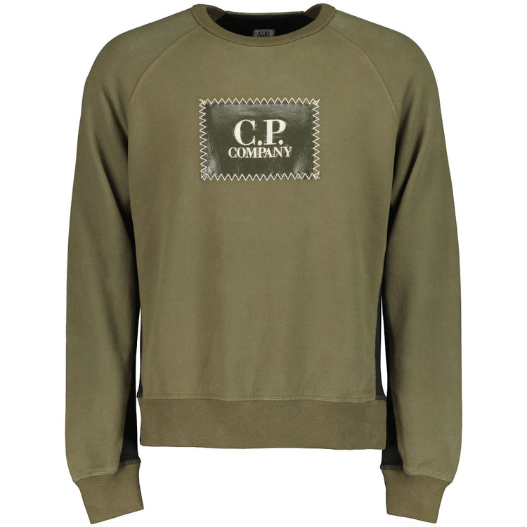 C.P. Patch Logo Crewneck Sweatshirt - Casual Basement