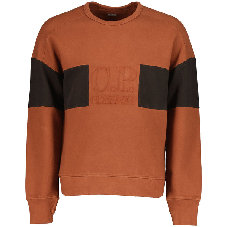 C.P. Embroidered Logo Crewneck Sweatshirt - Casual Basement