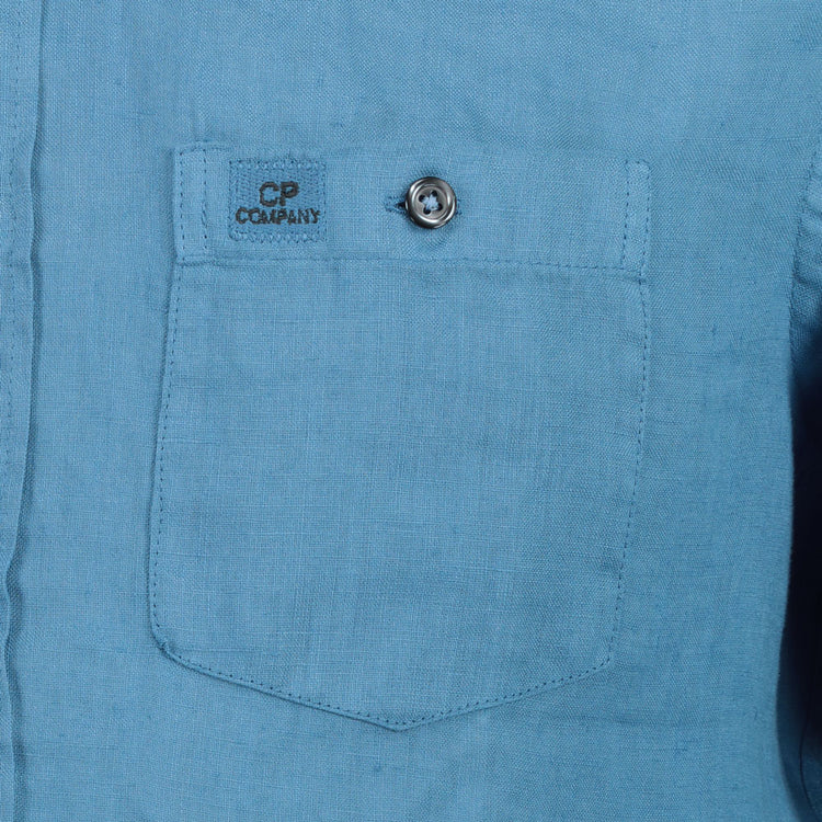 Short Sleeve Linen Shirt - Casual Basement