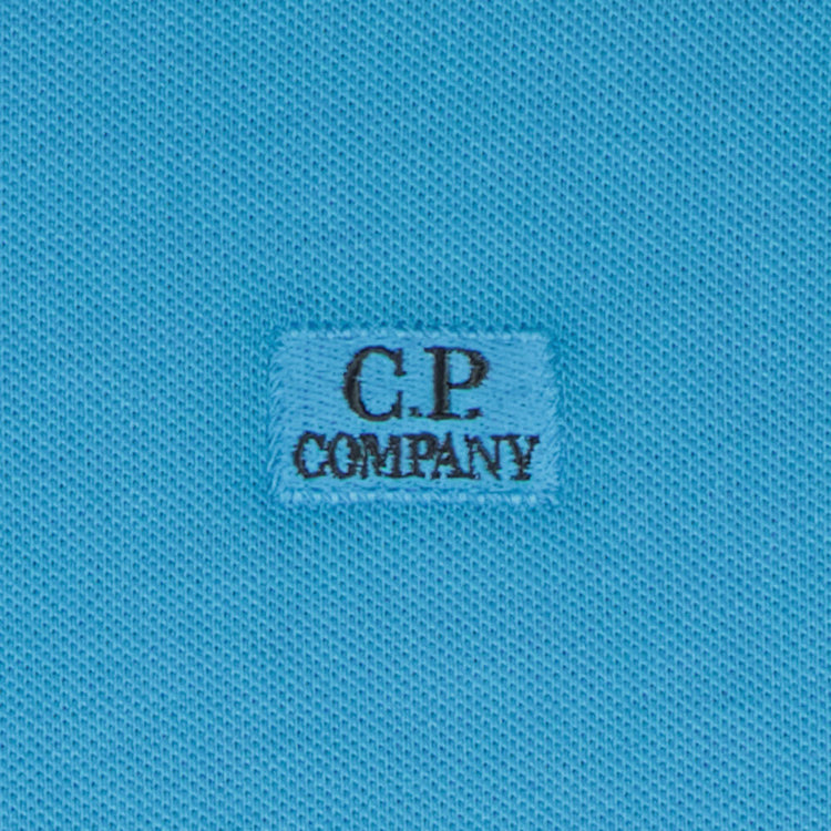 C.P. Junior Long Sleeve Logo Patch Polo Shirt - Casual Basement