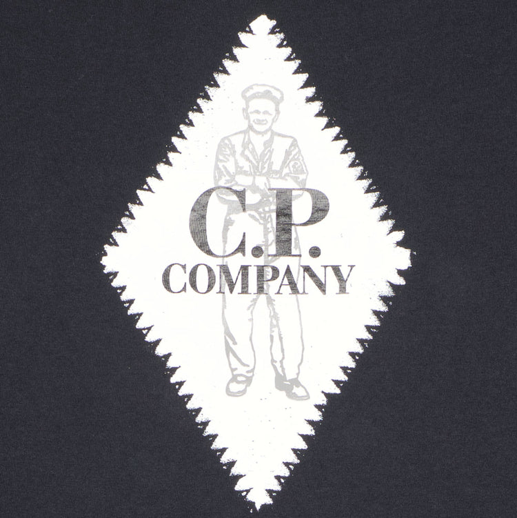C.P. Junior Long Sleeve Diamond Sailor Logo T-Shirt - Casual Basement