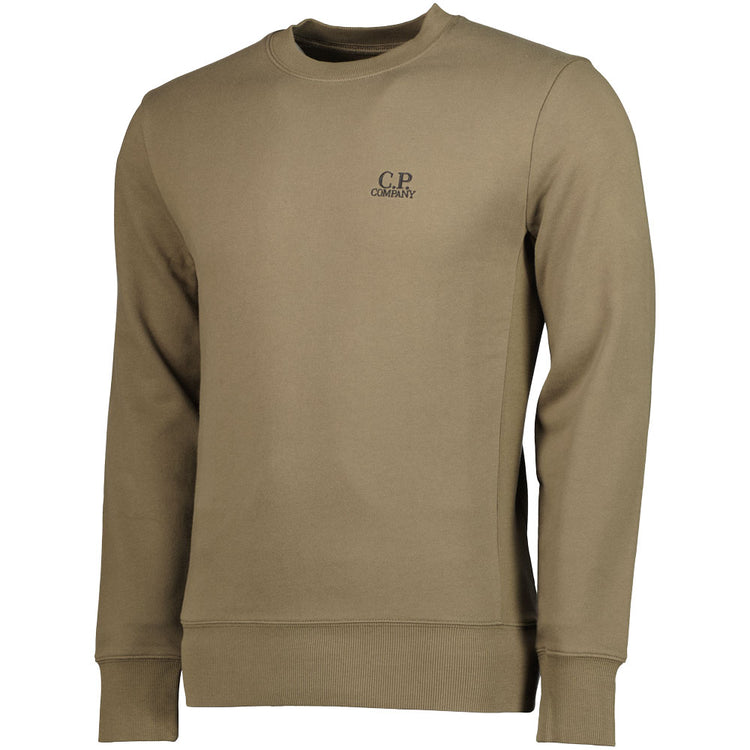 Diagonal Fleece Logo Sweatshirt - Casual Basement