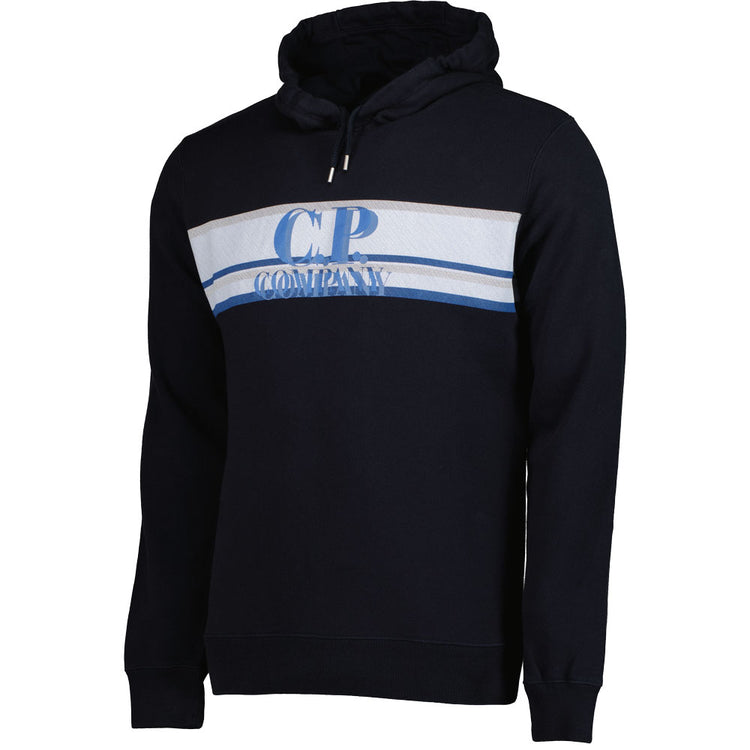 C.P. Company Junior Textured Logo Hoodie - Casual Basement