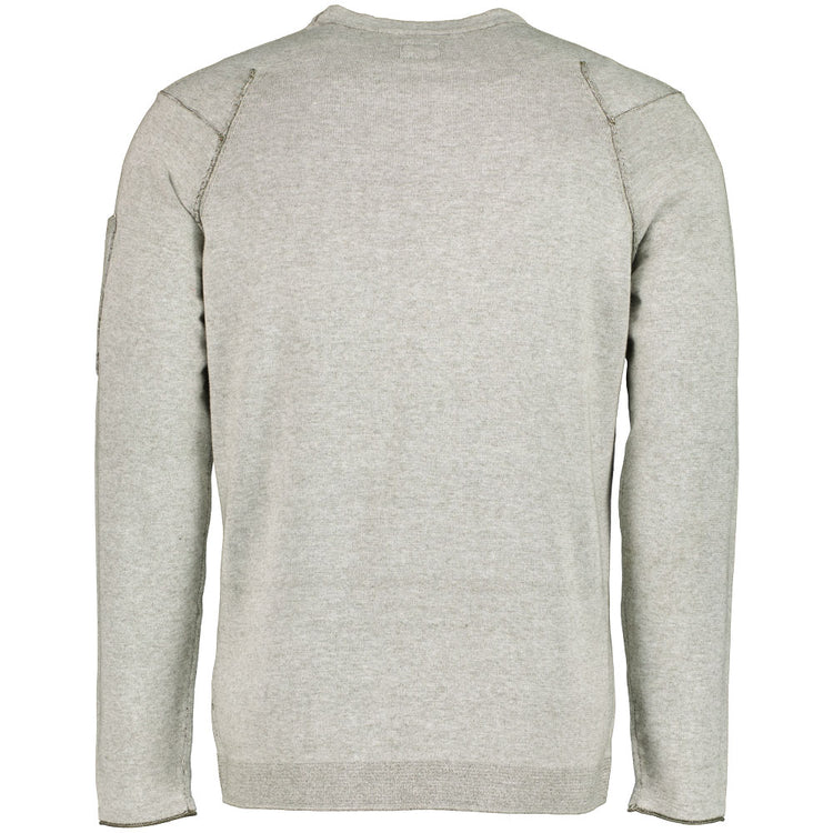 C.P. Company Double Face Vanisé Crewneck Lens Knit - Casual Basement