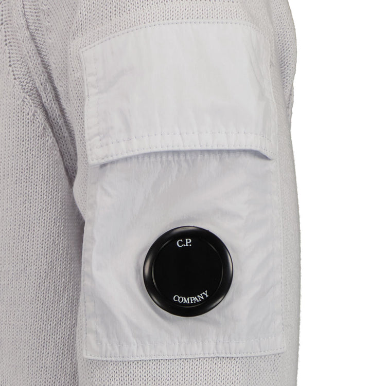 C.P. Zip-Up Mixed Lens Cardigan - Casual Basement