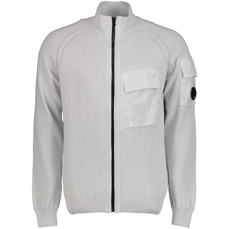 C.P. Zip-Up Mixed Lens Cardigan - Casual Basement