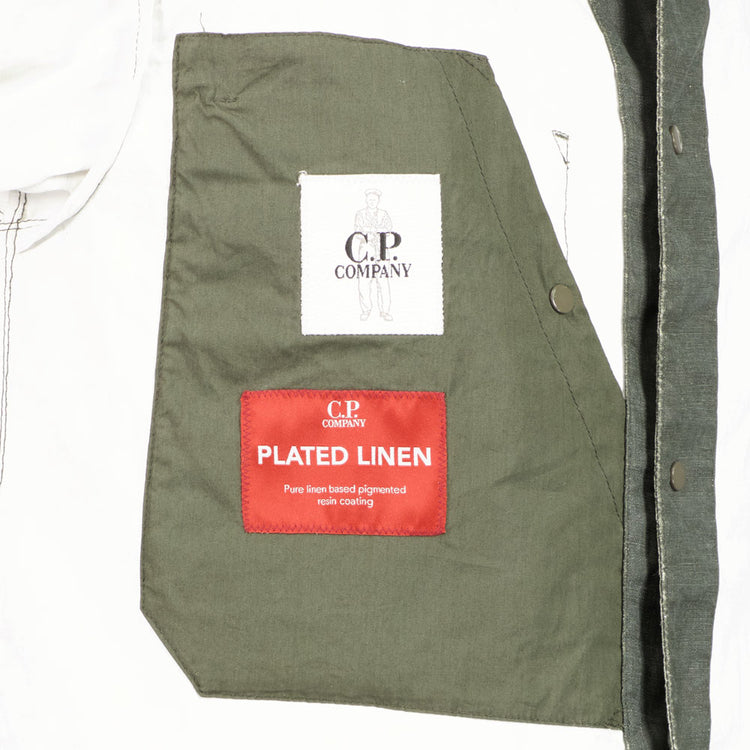 C.P. Plated Linen Lens Overshirt - Casual Basement