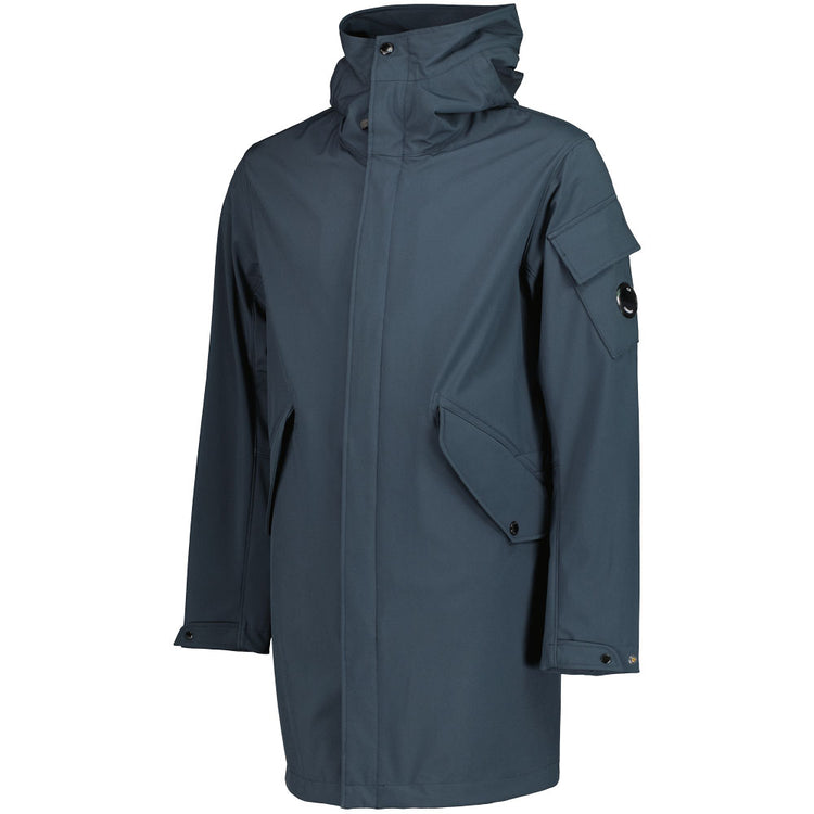 C.P. Soft Shell Long Hooded Lens Parka - Casual Basement