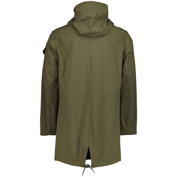 C.P. Soft Shell Long Hooded Parka - Casual Basement