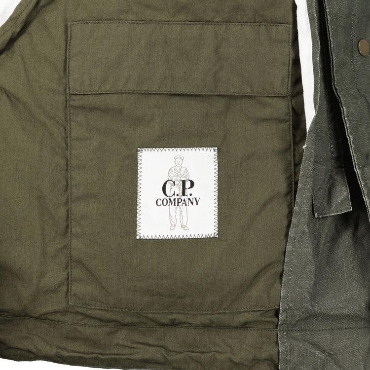 C.P. Plated Linen Lens Jacket - Casual Basement