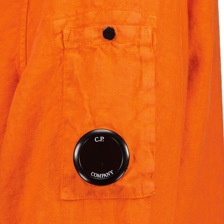 C.P. Linen Zip Up Lens Overshirt - Casual Basement