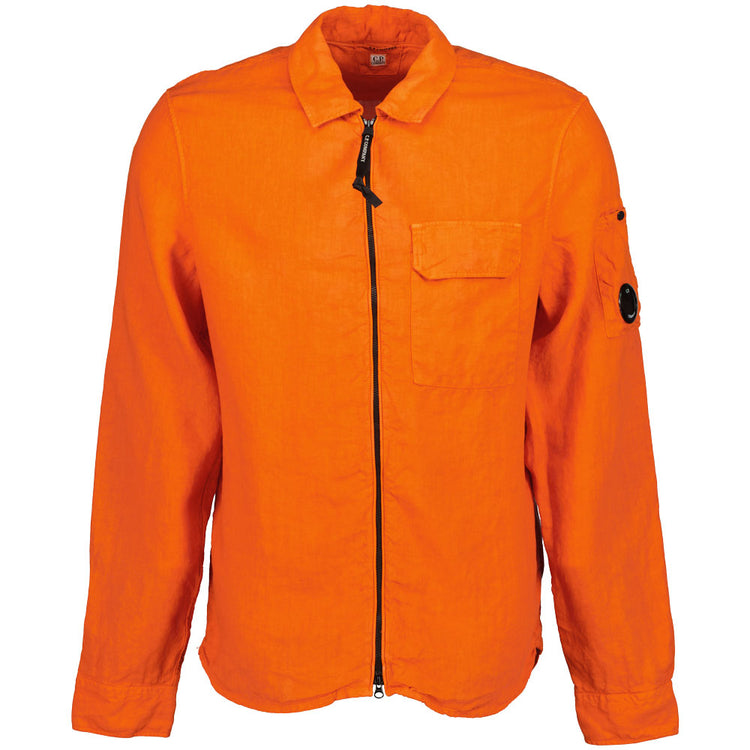 C.P. Linen Zip Up Lens Overshirt - Casual Basement