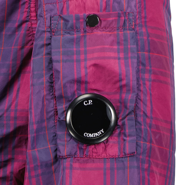 C.P. Nylon Check Lens Overshirt - Casual Basement
