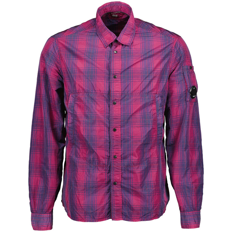 C.P. Nylon Check Lens Overshirt - Casual Basement