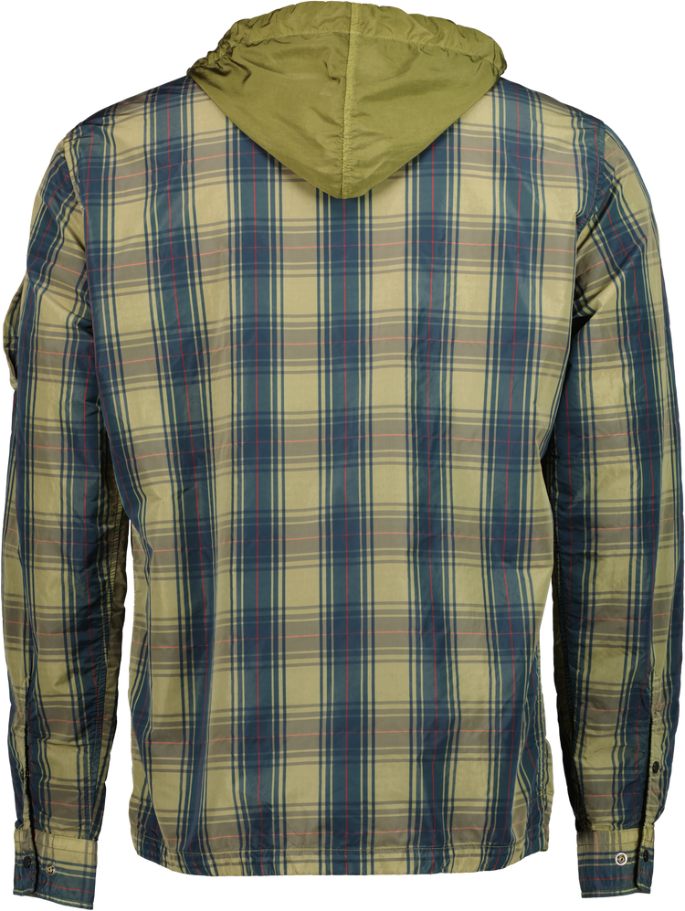 C.P. Hooded Chrome Check Lens Overshirt - Casual Basement