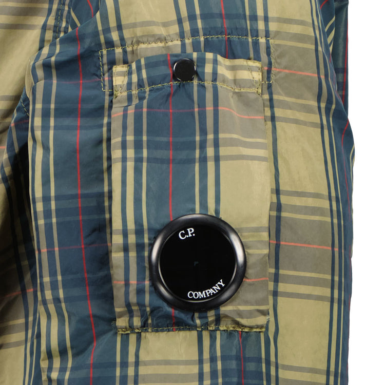 C.P. Hooded Chrome Check Lens Overshirt - Casual Basement