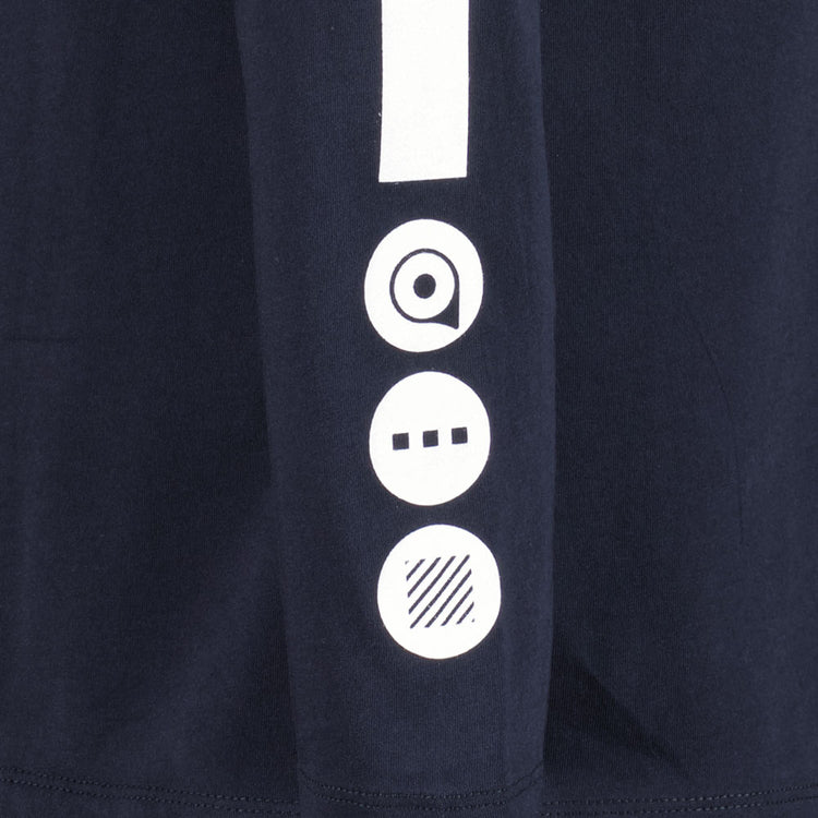 C.P. Text Print Long Sleeve T-Shirt - Casual Basement