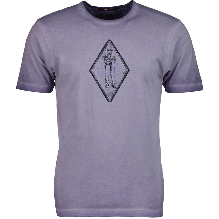 C.P. Company Sailor Logo Print Re-Colour T-Shirt - Casual Basement