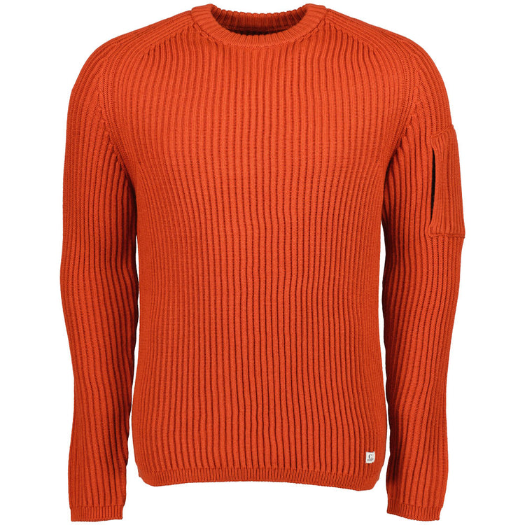 C.P. Merino Wool Ribbed Crew Neck Knit - Casual Basement