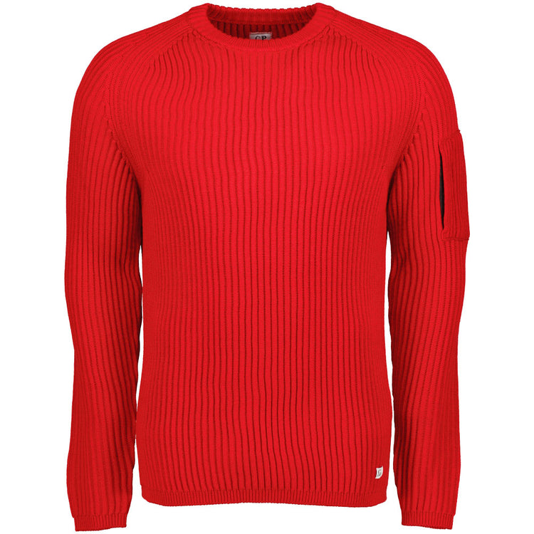 C.P. Merino Wool Ribbed Crew Neck Knit - Casual Basement