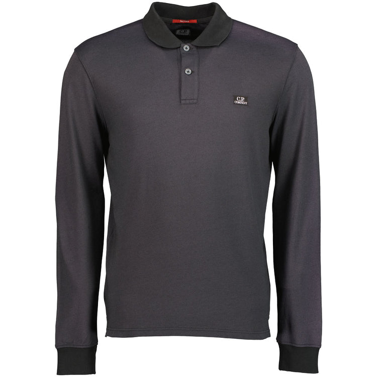 C.P. Long Sleeve Tacting Piquet Polo Shirt - Casual Basement