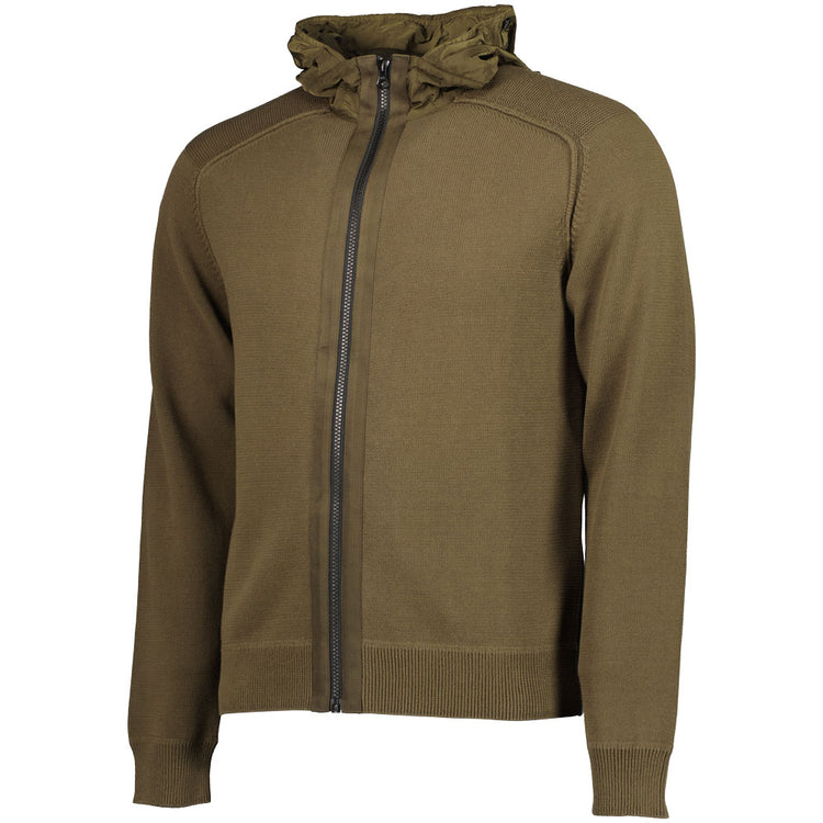 C.P. Junior Zip Up Goggle Hooded Knit - Casual Basement