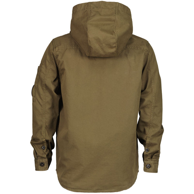 C.P. Junior Hooded Gabardine Lens Overshirt - Casual Basement