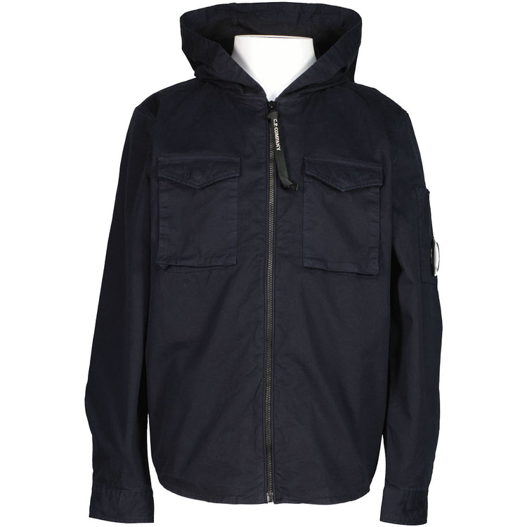 C.P. Junior Hooded Gabardine Lens Overshirt - Casual Basement