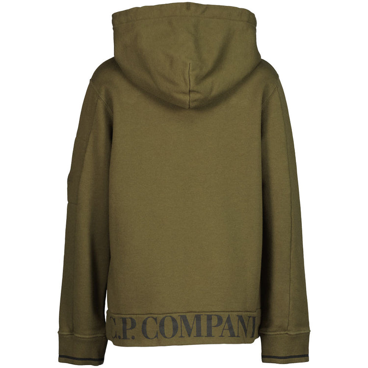 C.P. Junior Hem Logo Lens Hoodie - Casual Basement