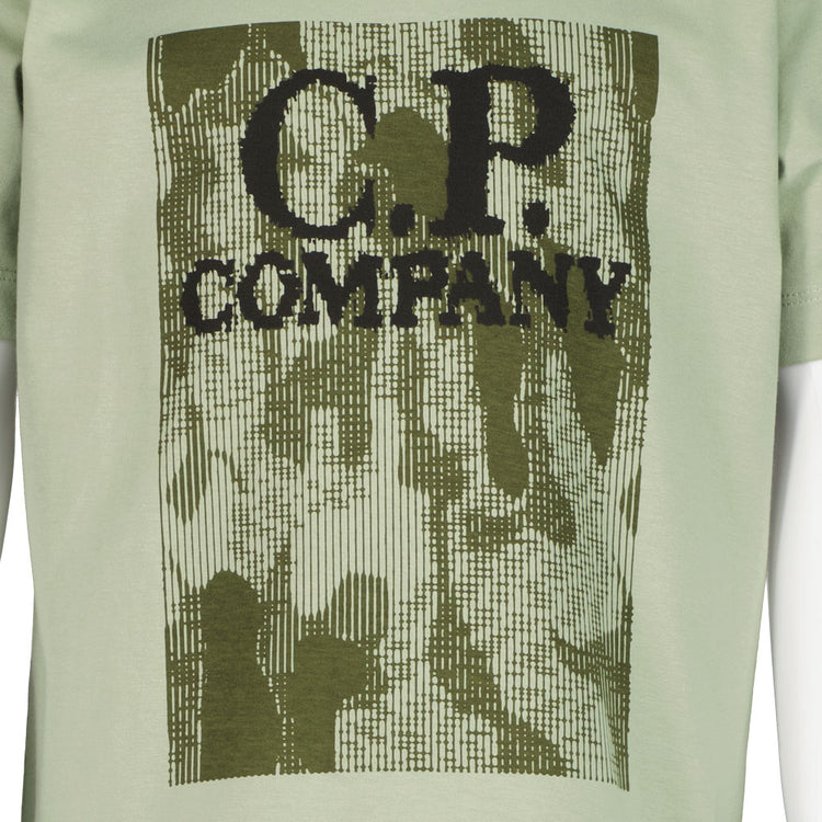 C.P. Junior Camo Logo T-Shirt - Casual Basement