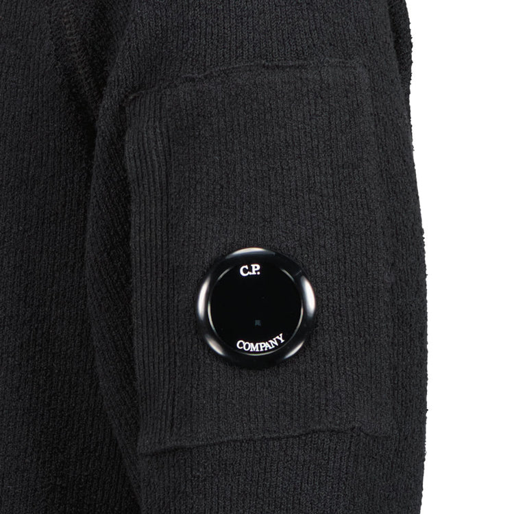 C.P. Cotton Crepe Bouclé Hooded Lens Knit - Casual Basement