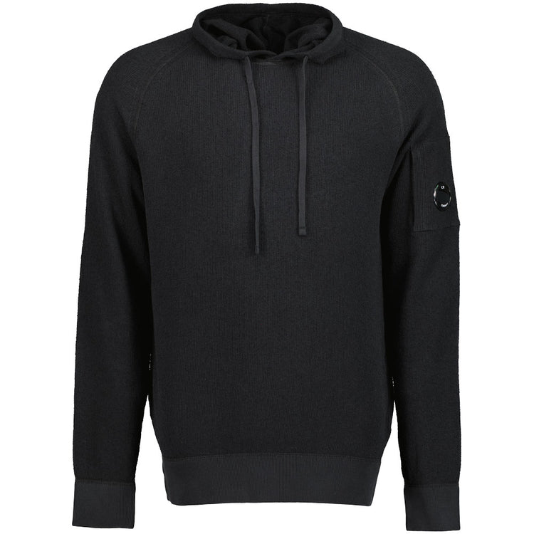 C.P. Cotton Crepe Bouclé Hooded Lens Knit - Casual Basement